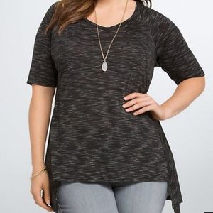 NWT Torrid speckled 3/4 Qtr sleeve swing tunic